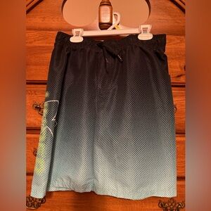 Under Armour Black and Blue Gradient Board Shorts